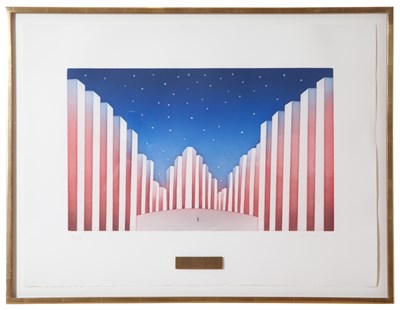 Lot 114 - Jean-Michel Folon (1934-2005) AMERICAN FLAG...