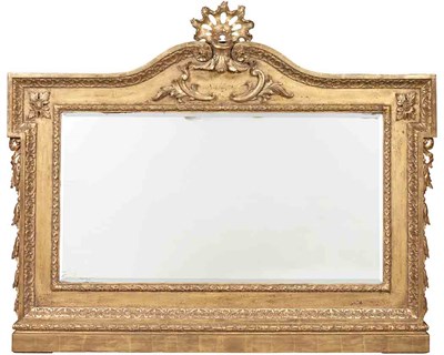 Lot 150 - George II Style Giltwood Overmantel Mirror...