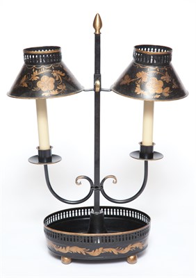 Lot 213 - Brass and Metal Floor Lamp Height overall 56...