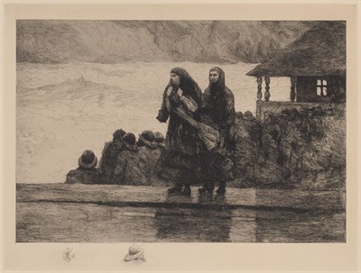 Lot 113 - Winslow Homer PERILS OF THE SEA (G. 99)...