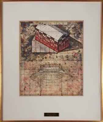 Lot 113 - Robert Cumming BURNING BOX Color etching and...