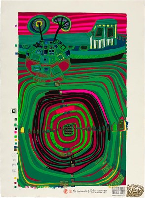 Lot 114 - Friedensreich Hundertwasser (1928-2000) SLOW...