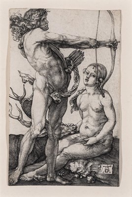 Lot 77 - Albrecht Dürer (1471-1528) APOLLO AND DIANA...
