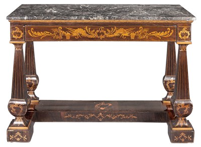 Lot 434 - Spanish Neoclassical Rosewood and Fruitwood...