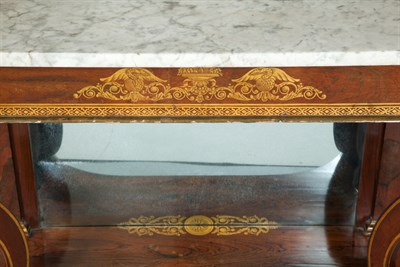 Lot 145 - Classical Gilt Stenciled Rosewood Pier Table...