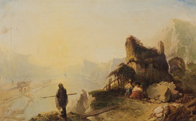Lot 99 - James Baker Pyne English, 1800-1870 Travelers...