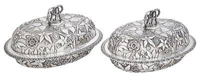 Lot 195 - Pair of Unusual American Sterling Silver...