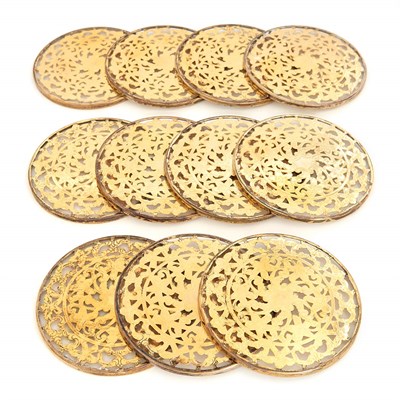 Lot 213 - Set of Twelve Tiffany & Co. Silver-Gilt...