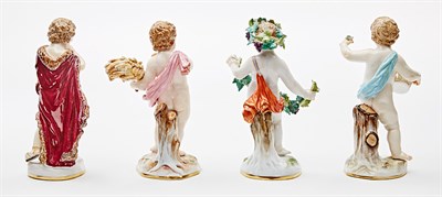 Lot 373 - Assembled Group of Four Meissen Porcelain...