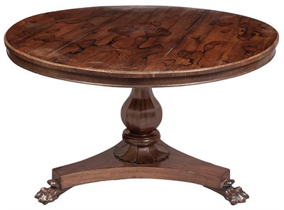 Lot 299 - William IV Rosewood Center Table Second...