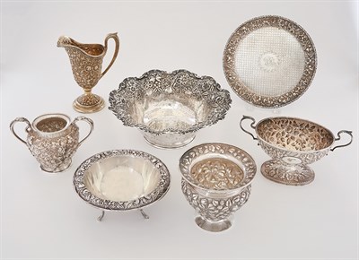 Lot 192 - Group of American Sterling Silver Floral...