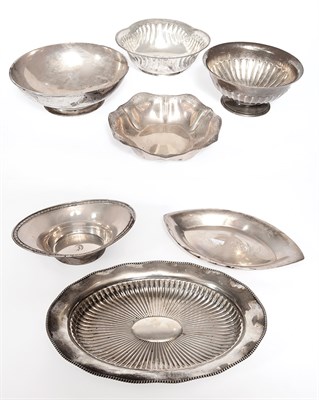 Lot 212 - Group of Silver Bowls and Trays Approximately...