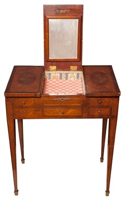 Lot 361 - Louis XVI Style Marquetry Inlaid Mahogany and...