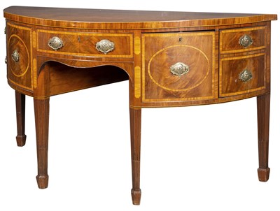 Lot 353 - George III Inlaid Mahogany Sideboard Height 37...