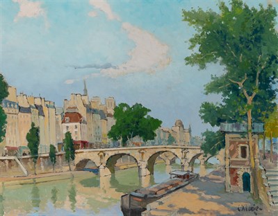 Lot 1066 - Constantin Kluge French, 1912-2003 Le Pont...