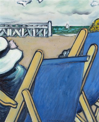 Lot 48 - Jean-Pierre Cassigneul French, b. 1935 Beach...