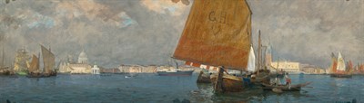 Lot 34 - Gustav Adolf Hees German, 1862-1927 Venice...