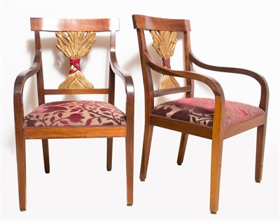 Lot 230 - Set of Four Louis XVI Style Parcel Gilt and...