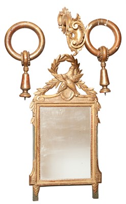 Lot 334 - Louis XVI Style Painted Wood Mirror Height 32...