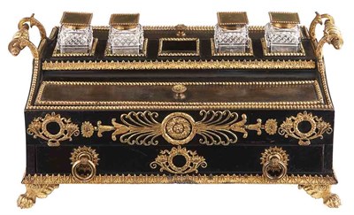 Lot 186 - George IV Gilt-Metal-Mounted Ebony and...