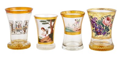 Lot 282 - Group of Four Continental Gilt and Transparent...