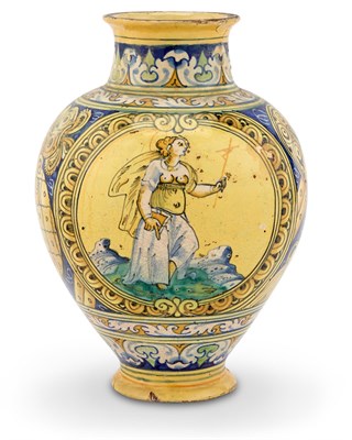 Lot 26 - Italian Maiolica Vase Possibly 16th century...