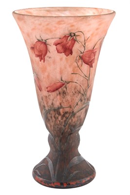 Lot 169 - Daum Art Nouveau Acid-Etched and Enameled...