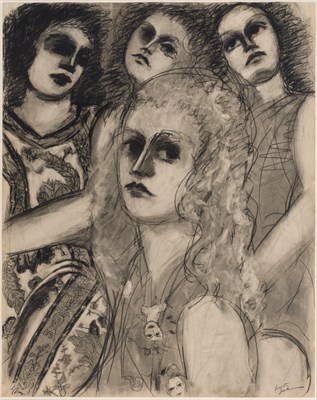 Lot 58 - Lester Johnson American, 1919-2010 The Women...