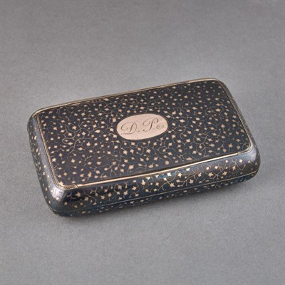 Lot 244A - Austro-Hungarian Silver and Niello Snuff Box...
