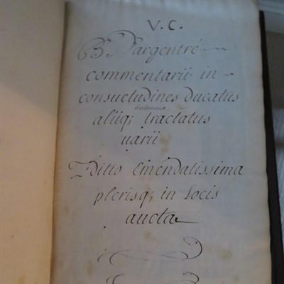 Lot 256 - [D'ARGENTE, BERTRAND] Redonensis Provinciale...