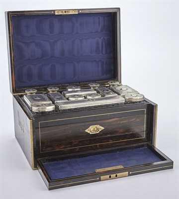 Lot 225 - Victorian Silver-Gilt Mounted Cut-Glass...