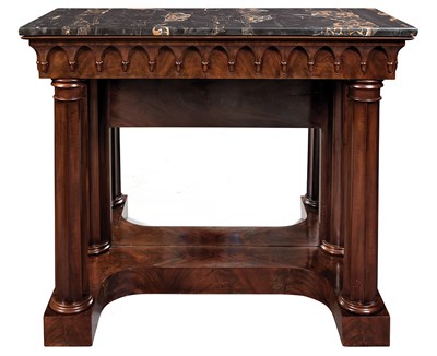 Lot 270 - Classical Mahogany Pier Table Second quarter...
