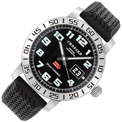 Lot 148 - Gentleman's Stainless Steel 'Gran Turismo-1000 Miglia' Wristwatch, Chopard, Ref. 8955