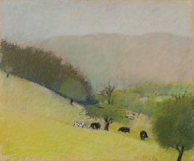 Lot 64 - Wolf Kahn German/American, b. 1927 Pasture,...