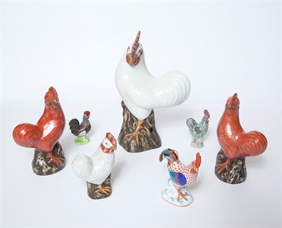 Lot 486 - Group of Seven Porcelain or Ceramic Figures of...
