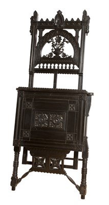 Lot 138 - Aesthetic Movement Ebonized Wood Easel Height...