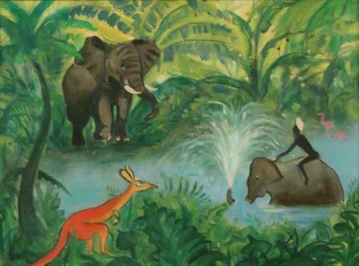 Lot 55 - T.R. Healy 20th Century Untitled (Jungle...
