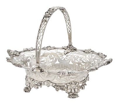 Lot 207 - George II Sterling Silver Cake Basket Paul de...