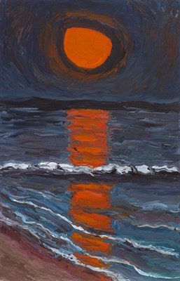Lot 125 - Robert Terry American, b. 1955 Orange Moon,...
