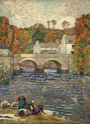 Lot 74 - Guillaume G. Roger French, 1867-1943 Le Pont...
