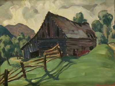 Lot 74 - George Parker American, 1888-1957 Old Barn...