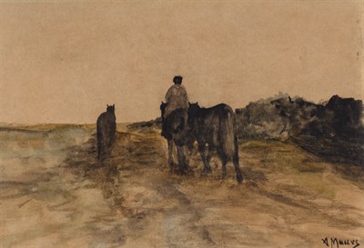Lot 86 - Attributed to Anton Mauve Study for Homeward...