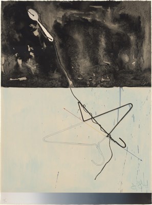 Lot 124 - Jasper Johns (b. 1930) COAT HANGER AND SPOON...