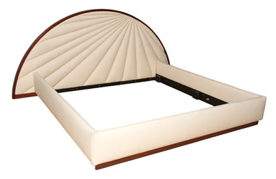 Lot 134 - Dakota Jackson Upholstered Mahogany Bedstead...
