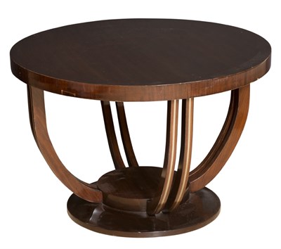 Lot 145 - Art Deco Style Brass Inlaid Mahogany Side...