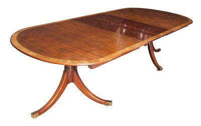 Lot 218 - George III Style Banded Mahogany...