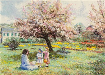 Lot 77 - Hughes Claude Pissarro La Lecture sous le...