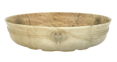Lot 93 - Chinese Celadon Jade Bowl Qing Dynasty The...