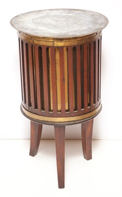 Lot 267 - George III Style Brass Bound Mahogany...