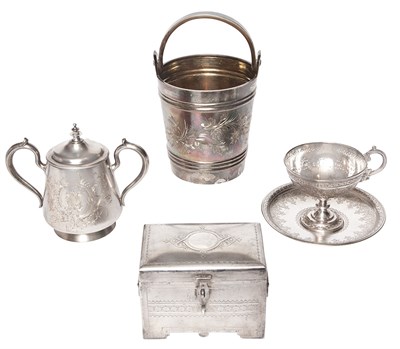 Lot 245 - Group of Four Russian Silver Articles Various...